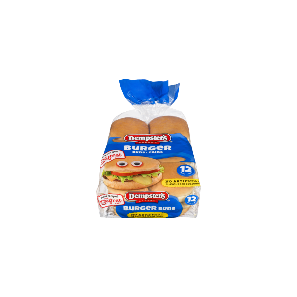 DEMPSTER HAMBURGER BUNS 12 Pack
