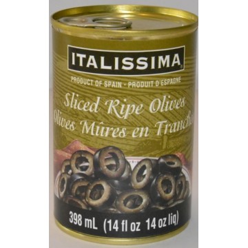 No Name Sliced Ripe Olives - 398 ml